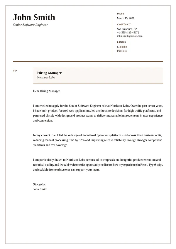 Regent cover letter template from MySuperResume