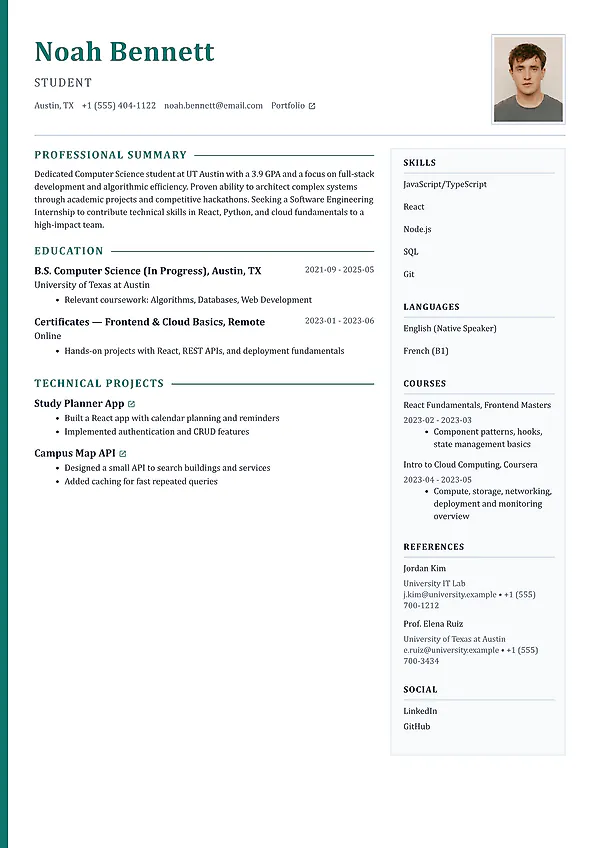 Harbor executive resume template from MySuperResume